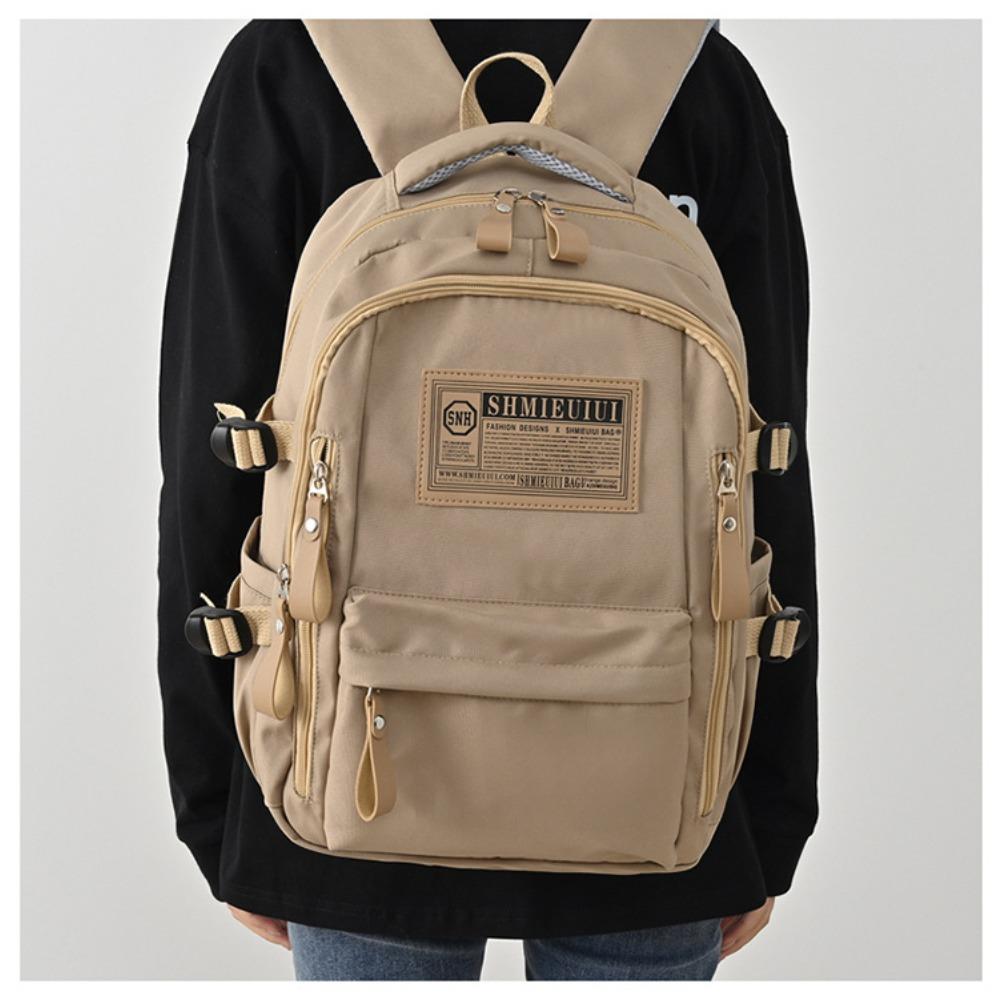 New large-capacity letter backpack trendy unisex lightweight backpack