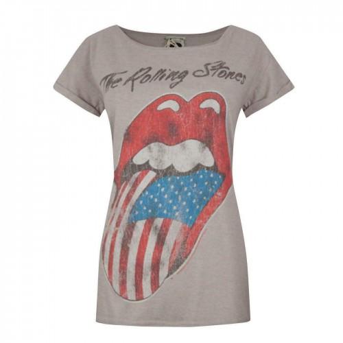Amplified Womens/Ladies USA Tour 2 The Rolling Stones T-Shirt