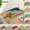 Rectangle Non-Slip Door Mat Bedroom Kitchen Entrance Print Floor Mat Doormats