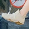 Fashion Couple's Outdoor Rain Boots Men High Top Hiking Fishing Water Shoes Anti-slip Chef Work Ankle Boots Waterproof Shoes