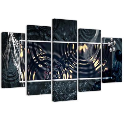Five Piece Picture Canvas Print Abstraction
