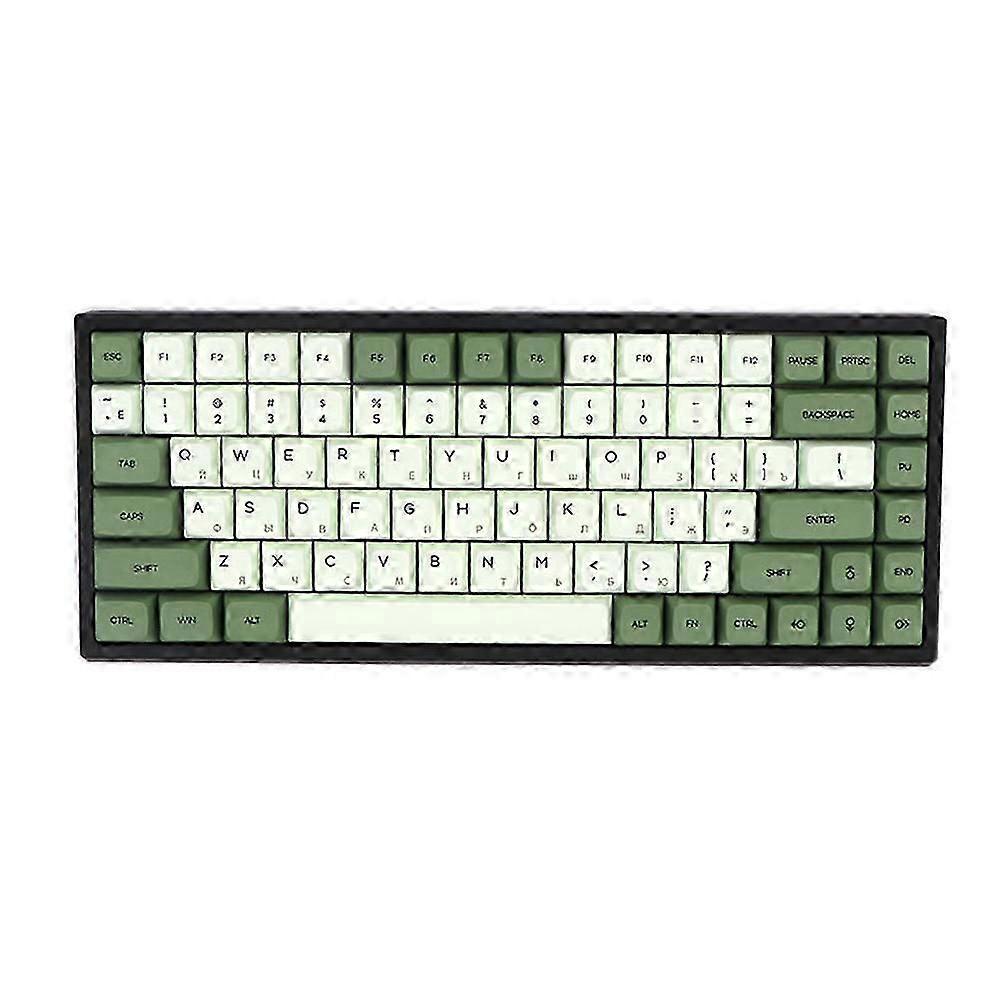 Green Ethermal Dye Sublimation Fonts Pbt Keycap For Wired Usb Mechanical Keyboard 124 Keycaps,japan