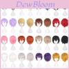 Cosplay-Perücke, kurz, schwarz, aus Hochtemperaturseide, für Anime-Kostüme