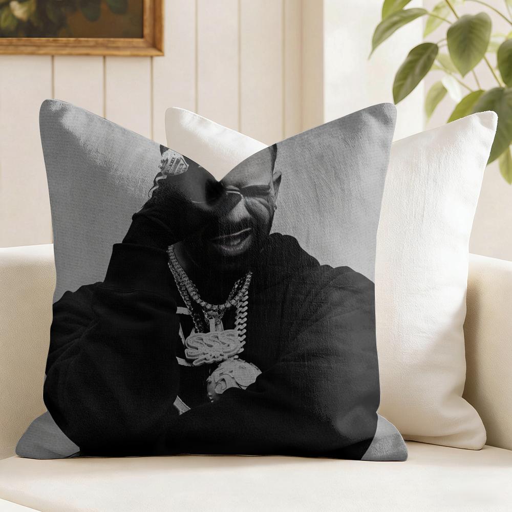 Aubrey Drake Graham Cushion Cover Natural Linen Double Sided Print Throw Pillow Case for Sofa Couch Home Decor