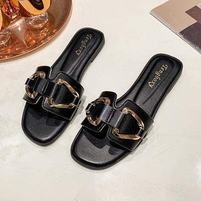 Fashion Women Luxury Sandals 2025 Summer Designer Brand Color Matching Vacation Beach Slippers Ladies Flat Shoes Slides Zapatos De Mujer