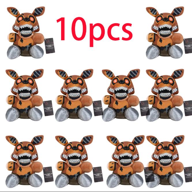 spot New FiveNight At Freddy Fnaf Cute Plush Toys Game Doll Bonnie Bear Foxy Cartoon Stuffed Dolls Freddy Toys For Children Gif