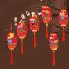 Bonsai Money Tree Ornaments: Indoor New Year Decorations with Double-Sided Lanterns