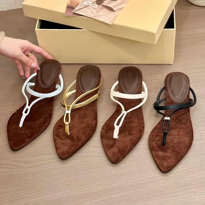 Fashion 2025 New Summer Women's Cross-Strap Open Toe Flip Flop Sandals Pointed Thong Beach Slippers Casual Sole Shoes Fashion Sandals