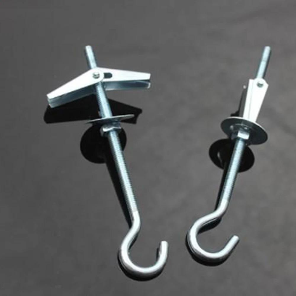 6Pcs/Lot Ceiling Rotary Hook Reusable Metal Spring Toggle Wing Bolt Hook for Hanging Lamps Bedspreads