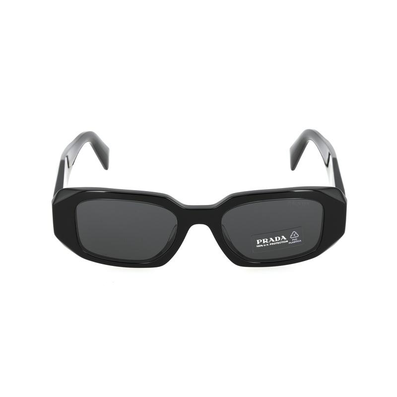 Prada Óculos de Sol [Disponível com prescrição] Logo em relevo na lateral, fibra de acetato Preto 51 embalagem básica - estojo para óculos + caixa de embalagem