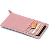 Women's Japanese Korean Style Multi-Card Cowhide ID Holder with Zipper Coin Purse