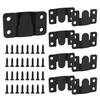 Pack of 8, Stainless Steel Mountain Character Hanging Buckle Insert Picture Frame Mirror Frame Gallery Pendant Connector Hanging Picture Buckle Bed