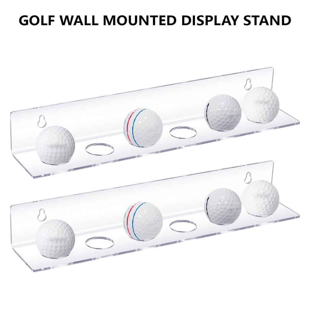 Acrylic Wall Mount Golf Ball Display Case Acrylic Display for Golf and Table Tennis Balls Wall Mount Display Holder
