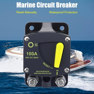 300A Marine Circuit Breaker 12V48V Boat Circuit Breaker Reset Manually Waterproof Protection for
