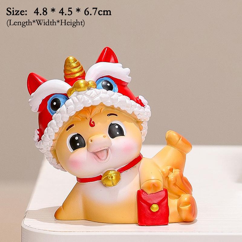 2026 Cute Year Of The Horse Ornament Lucky New Year Horse Toy DIY Desktop Decoration Car Ornament Pony Decor New Year Gift