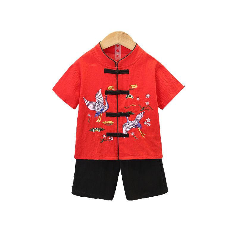 Children's National Studies Hanbok Boys Summer Chinese Style Performance Clothes Girls Hanbok Performance Tang Suit Ancient Style Baby Suit