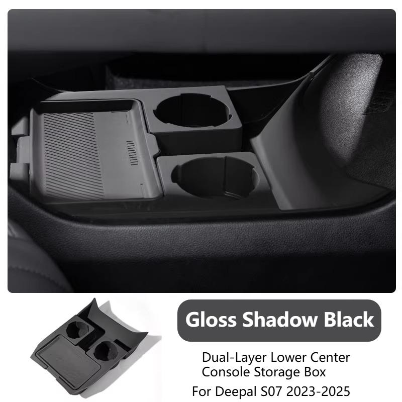 For Changan Deepal S7 S07 2023-2026 Lower Central Control Storage Box Multifunctional Organizer Glasses Interior Accessories