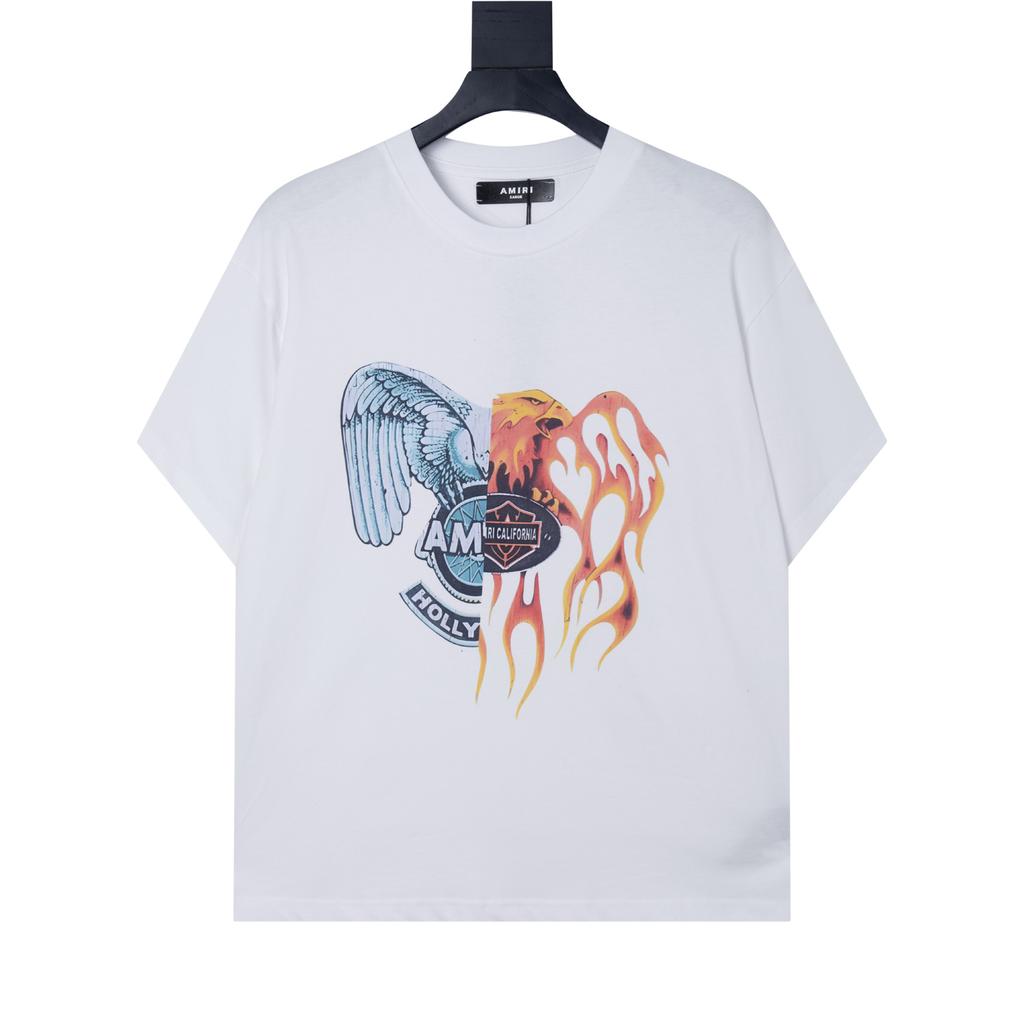 6507 Amiri 2026 Summer New Men's and Women's Loose High Quality Cotton Plus Size T-shirt Couple T-Shirt