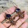 African Amethyst Rough Earring Electroformed Copper Earrings Honey Bee Earring Handmade Jewelry Wedding Gifts Very Pretty Gemstone Earrings