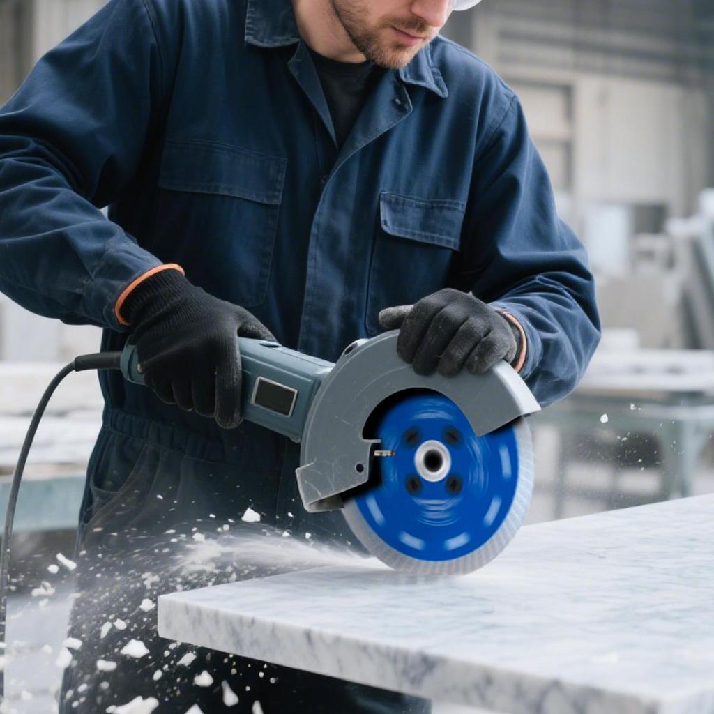 230mm Diamond Cutting Disc, 1mm Metal Cutting Disc for Marble, Concrete, Tile, Natural Stone, M14 Durable Cutting Disc