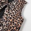 foreign trade wholesale, European and American style French women's clothing fashion design leopard print printed vest