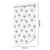 Panda wallpaper with leaves in the background for the living room and bedroom 50x1000