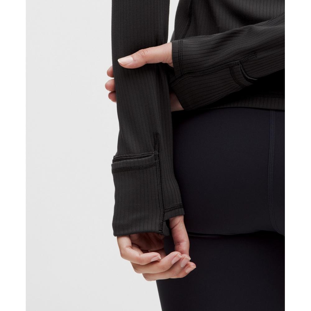 Lululemon It S Rulu Ribbed Long Sleeve Shirt  Updated Black