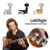 Metal Classical Guitar Tuners Keys 3L3R Configuration Locking Tuners  Stringed Instruments
