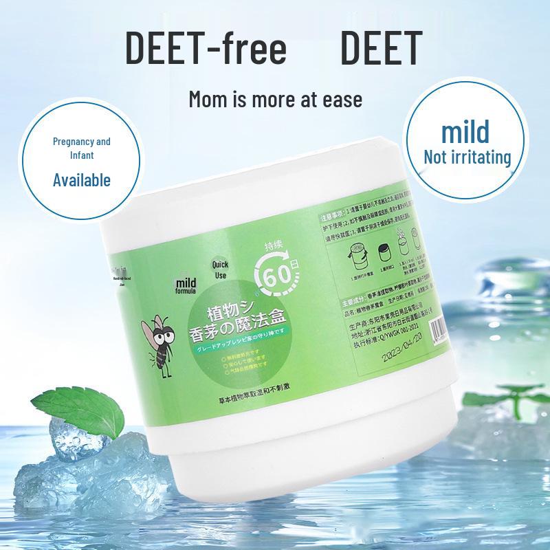 Citronella Gel Magic Box: Plant-Based Mosquito Repellent for Pregnant Women and Babies, Indoor Use.