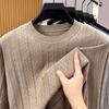 Men S Long Sleeve Knit Sweater Crew Neck Casual Jacquard Pullover