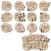 Animal-Themed Wooden Baby Milestone Cards – 12 UV Printed Divider Set for Announcements