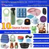 Silicone Anti-Slip Slow Feeder Bowl with Suction Cup and Rolling Ball Lick Mat for Pets