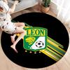 Club Leon Round Area Rug,Carpet Rug for Living Room Bedroom Sofa Playroom Decor,Non-slip Floor Mat