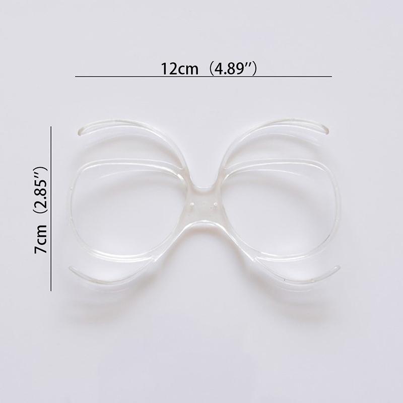 4 Pcs Butterfly Myopia Insert Adapter for Ski Goggles Downhill Windshield Frames No Myopia Lenses Skiing Vision Adaptor Frames