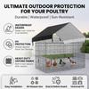 Tarp Chicken Coop Cover Replacement Sun Protection Shade Cloth Duck for Farm Enclosures