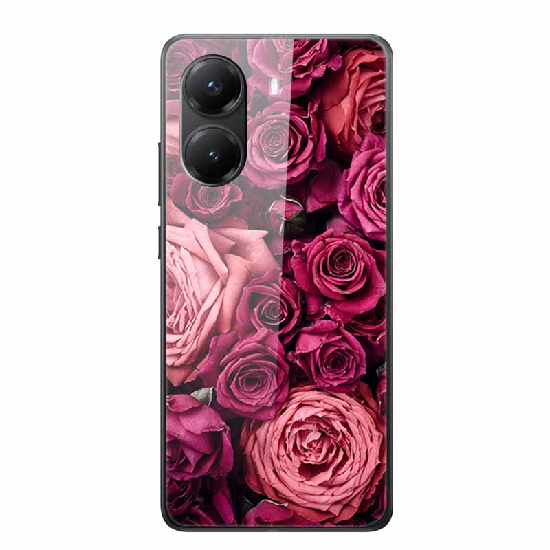 Tempered Glass Case For Xiaomi Poco X7 Pro Case Hard Glass Back Cover Soft TPU Bumper For Redmi Turbo 4 Phone Case X7Pro Turbo4