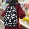 Schultasche Rucksack Harajuku ins Mittelschüler Große Kapazität Campus Schüler Mori Rucksack Frisch und Niedlich Schultasche Kuhmuster