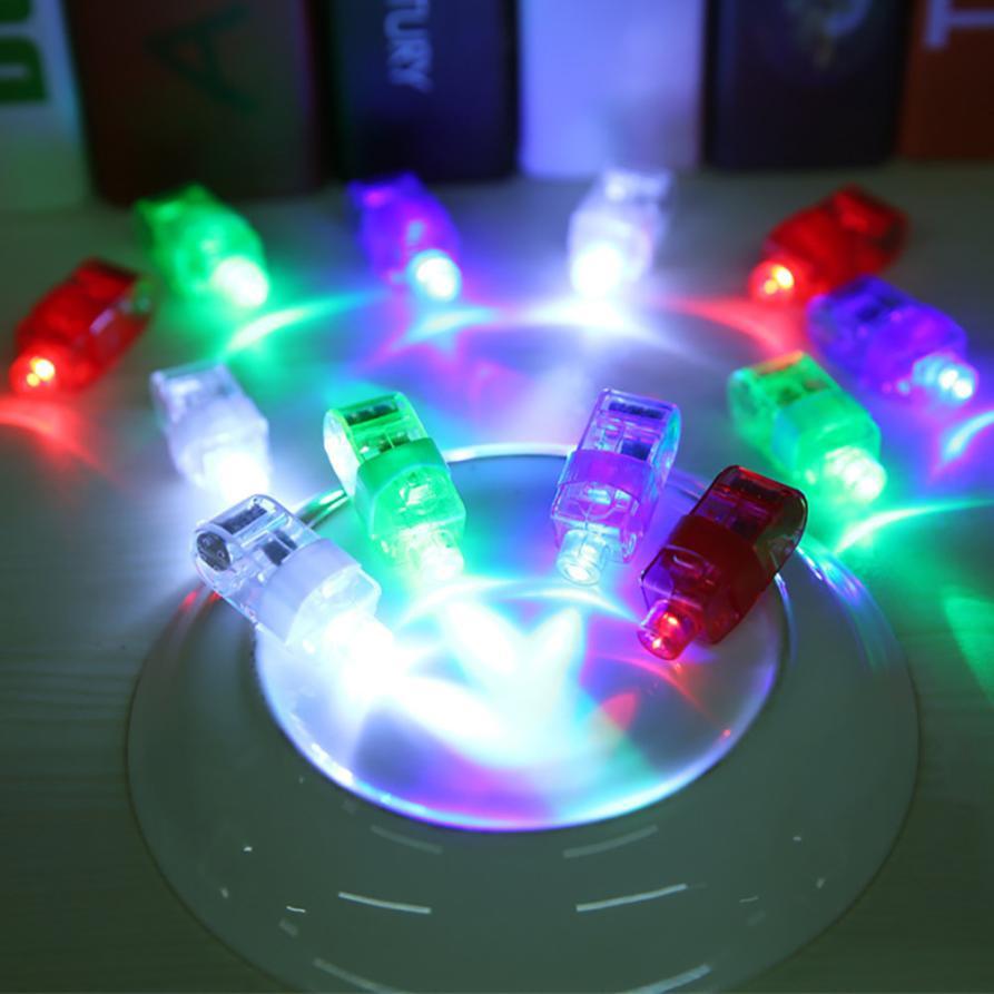 10 шт. люминесцентная лампа на палец с кольцом, светодиодная светящаяся детская игрушка, мигающий концертный реквизит, светодиодная подсветка