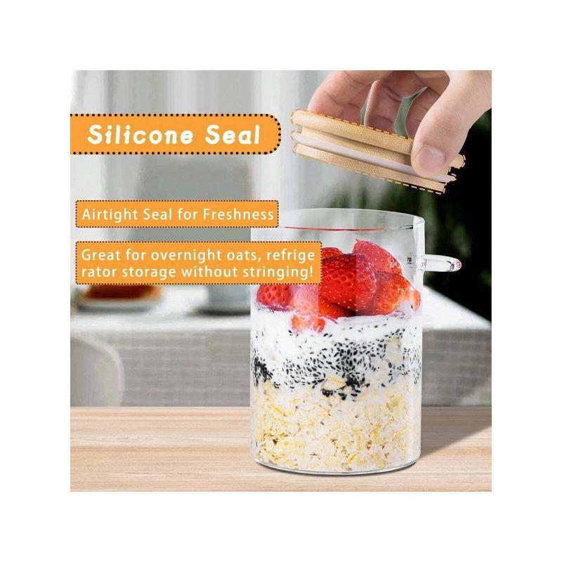 

Food Storage Containers , With Lids And Spoons прозрачный