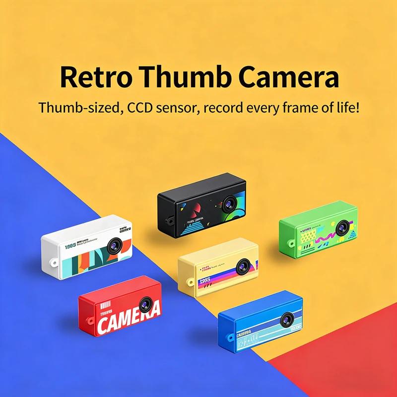 Mini-Schlüsselanhänger-Kamera Magecam Digitalkamera 0,96 Zoll Schlüsselanhänger-Kamera Retro Unterstützung Speicherkarte 1080P Sehr Kleiner Camcorder Video-Rekorder mit Blitz