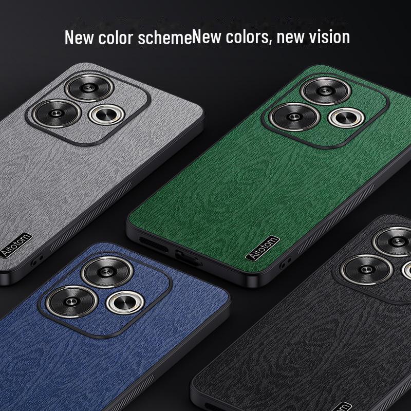 Redmi Note 12 Turbo3 Bark Grain Protective Case - High-Quality Texture and Full Coverage