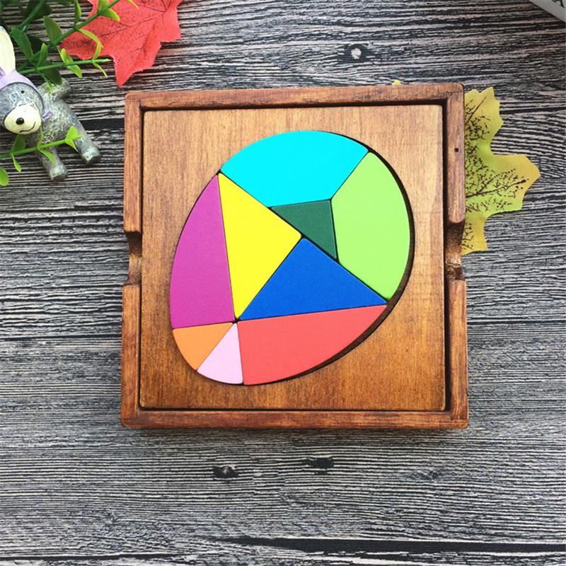 Wooden Puzzle Toy: Intellectual Number Game, Irregular Platter, Kongming Lock, Luban Ball, and Color-Matching Chess Set