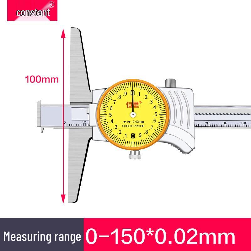 Constant Weight Depth Gauge with Hook & Dial, 0-150/200mm, Single/Double Hook Caliper