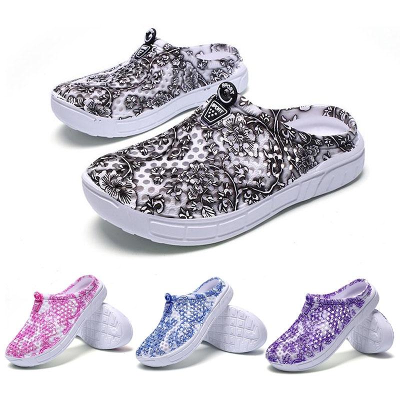 Stylish Women's Summer Garden Wooden Bathroom Slippers For Beach And Home