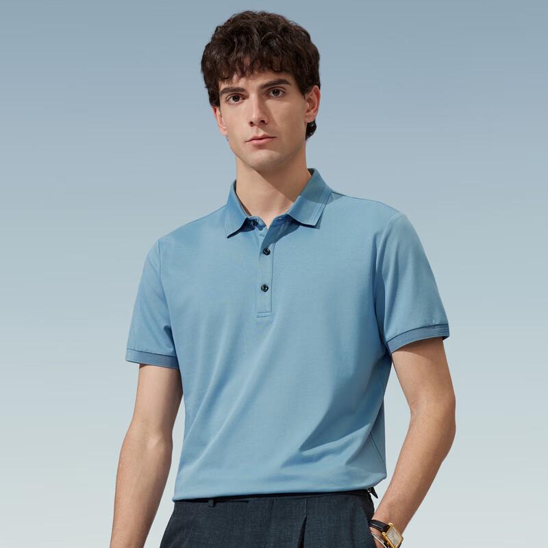 Judger Men s Silk Lyocell Blend Short Sleeve Polo Shirt L