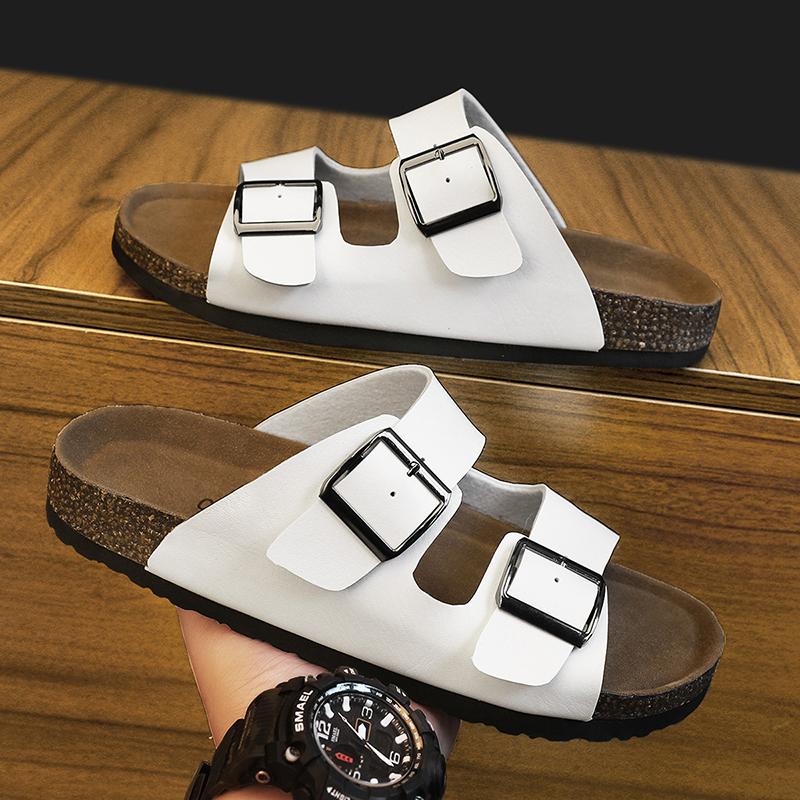 Fashion CYYTL Mens Slippers Casual Outdoor Beach Shoes Sandals Summer Walking Slides Comfort Lightweight Designer Leather Fashion Luxury