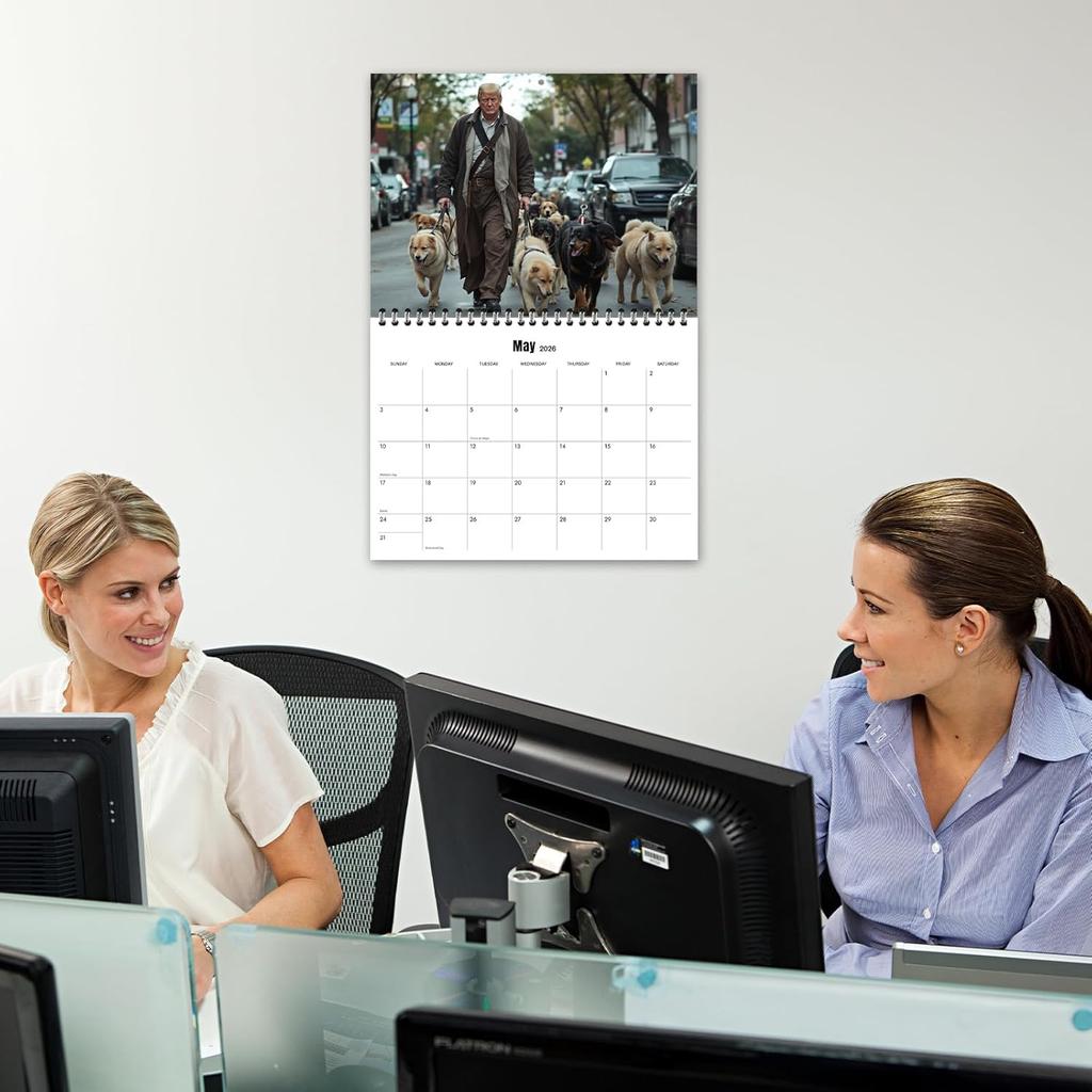 2026 Calender 2026 Wall Calender,12 Month Wall Planners,US President Donald Funny photo calendar,MAGA Calendar,Thick paper,Easy
