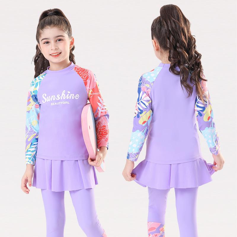 Nome prodotto rivisto: "Costume da Bagno Due Pezzi Zhuoyue 2026 a Manica Corta per Bambine, Età 3-6 Anni – Con Pantaloncini per Bambini"