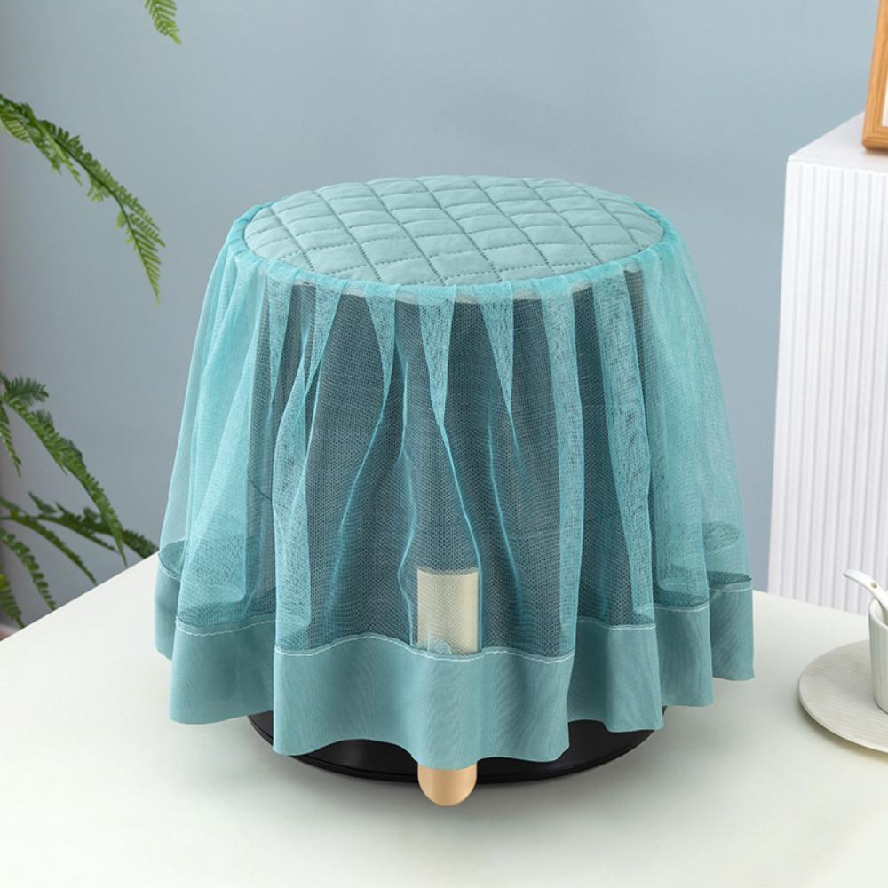 

Delicate Lace Air Fryer Dust Cover Round Pastoral Style Cooker Protector Appliances Dustproof Cover Rice Cooker