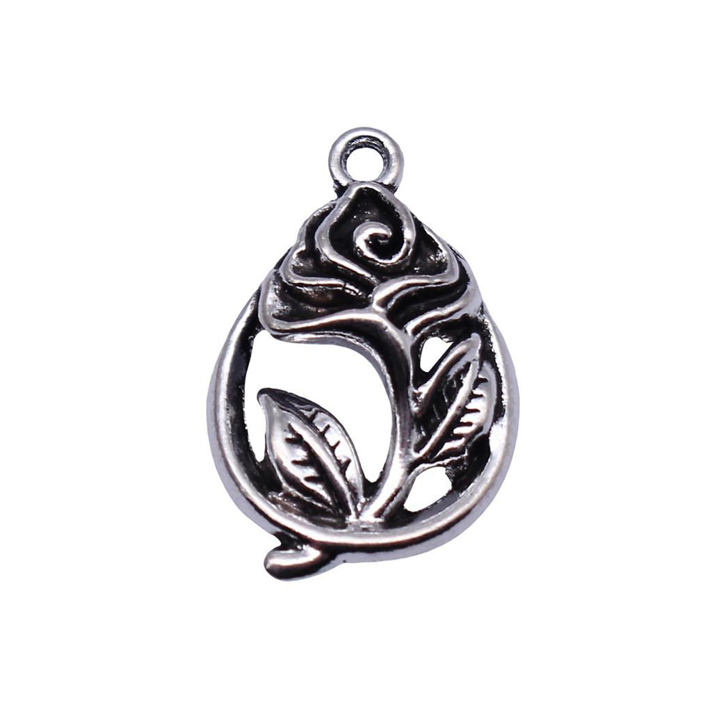 Roses Lotus Flower Charms Sunflowers Pendants For Floral Themed Jewelry Making